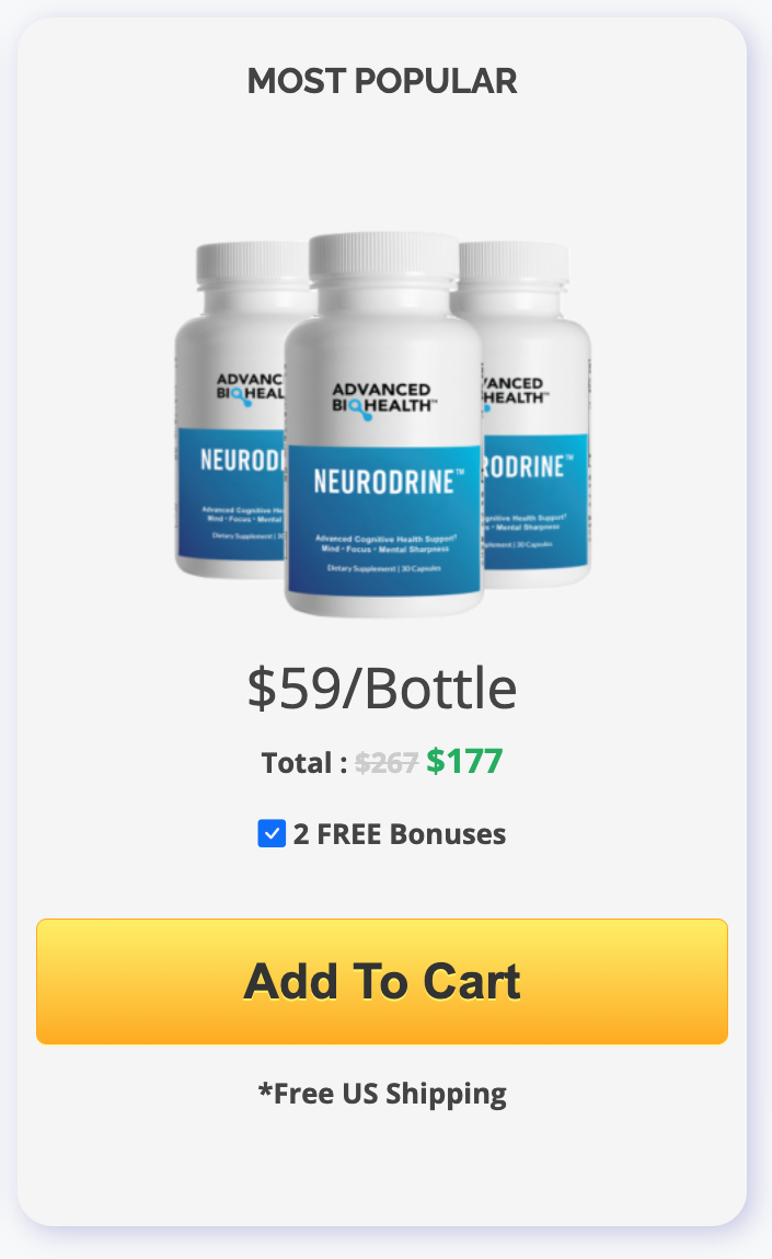 Neurodrine 3 bottle price