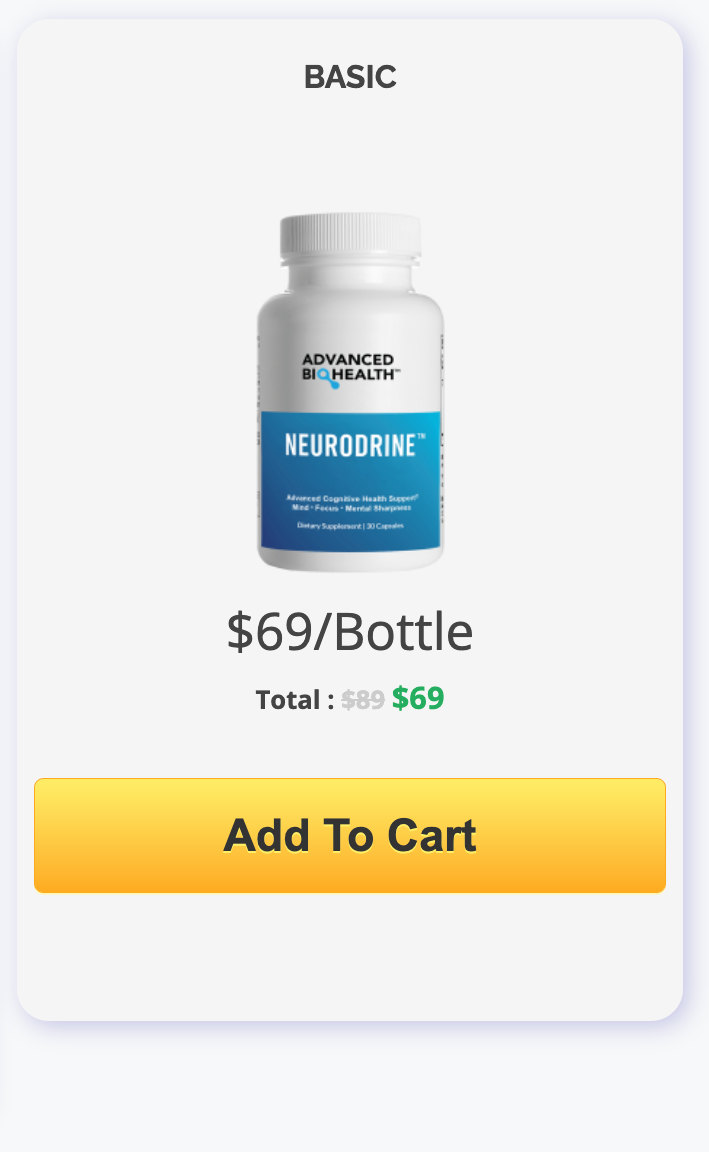 Neurodrine 1 bottle price